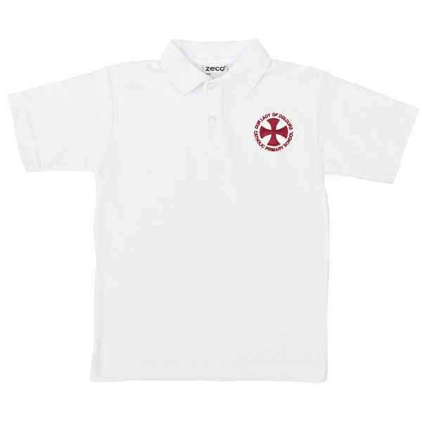 Our Lady of Dolours Polo Shirt (White) - Reception