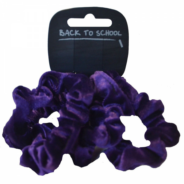 Velvet Hair Scrunchie (Purple)