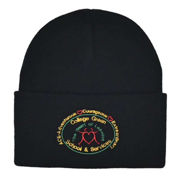 College Green Winter Hat (Black)