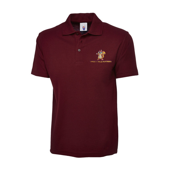 Twisty Tails Staff Polo - Maroon (UC101)