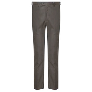 Grey Slim Fit Flat Front Boys Senior Trousers - DL959