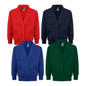 Sweatshirt Cardigan (Select Colour)