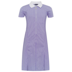 Girls Summer Dress (Purple/White)