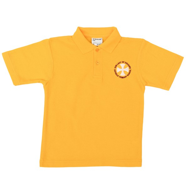Our Lady of Dolours Polo Shirt (Gold) - Nursery