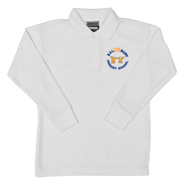 Salusbury Long Sleeve Polo Shirt (White)