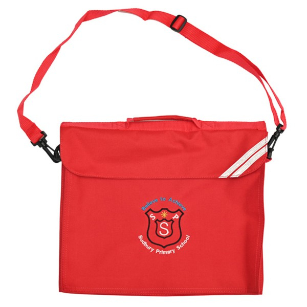 Sudbury Bookbag with strap (Red)