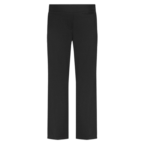 Girls Comfort Fit Junior Trousers (Black - Wider Fit) - Optional