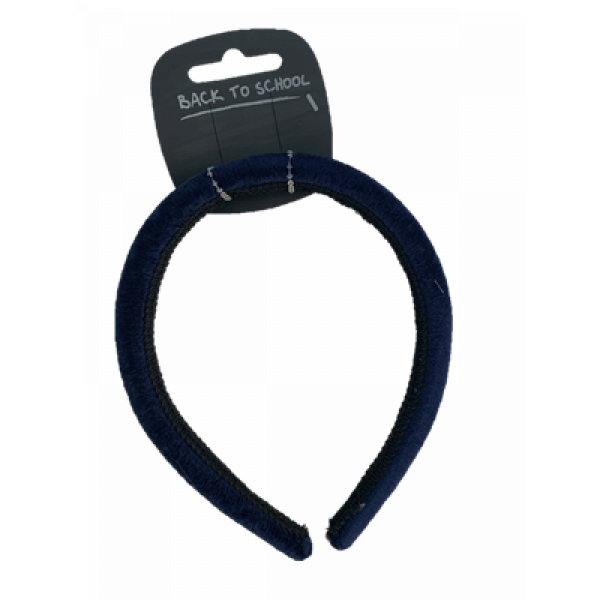 Velvet Hairband (Navy)