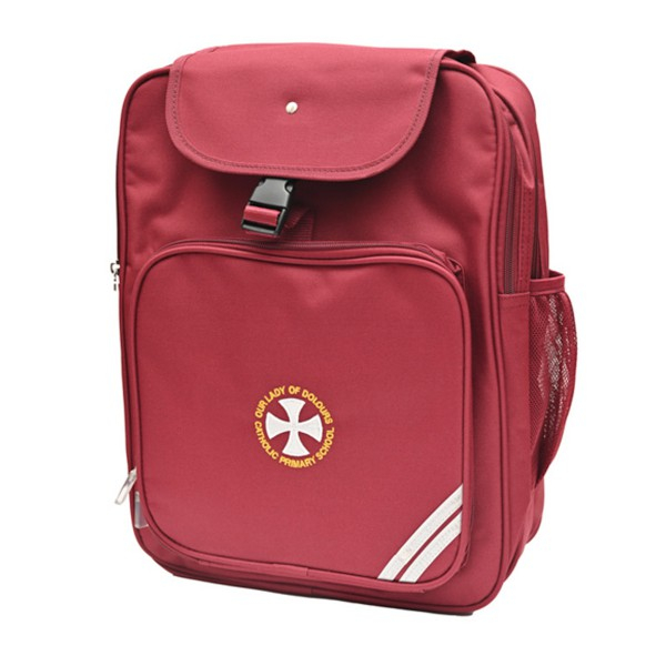 Our Lady of Dolours Rucksack (Maroon)