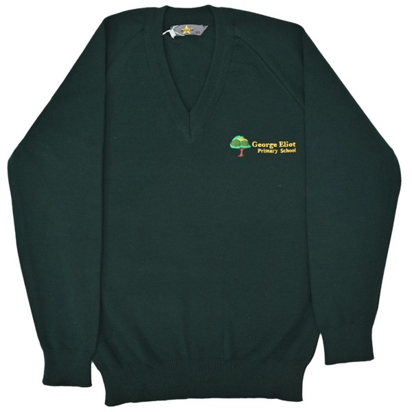 George Eliot Boys Jumper - Cotton/Acrylic (Forest Green)