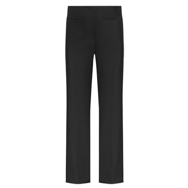 Girls Standard Junior Trousers (Black) - Optional