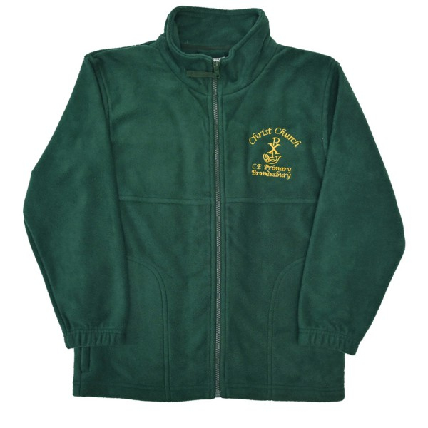 Christ Church Polar Fleece Jacket (Bottle Green)