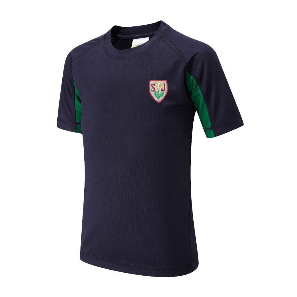 St Joseph's (Maida Vale) NEW PE TShirt Navy/ Emerald