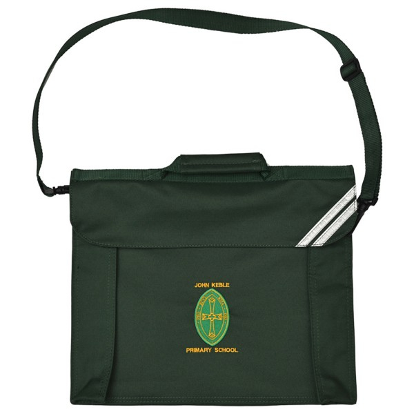 John Keble Bookbag with strap (Bottle Green)