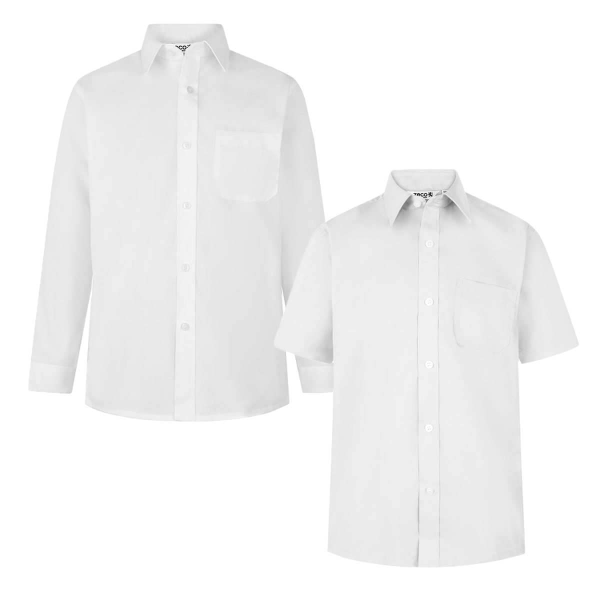 Boys Shirt (White LS/SS)