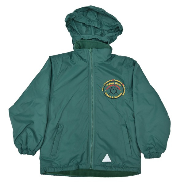 College Green Waterproof Fleece (Bottle Green)