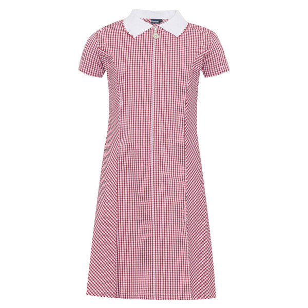 Girls Summer Dress (Red/White check)