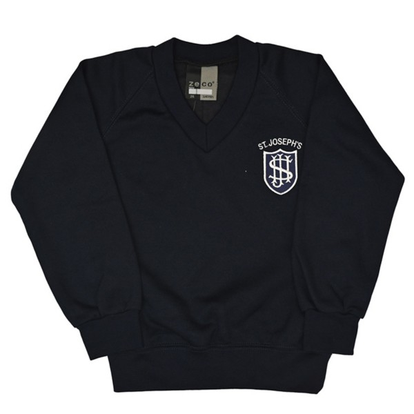 St Joseph's (Hendon) V-neck Sweatshirt  - Navy Blue