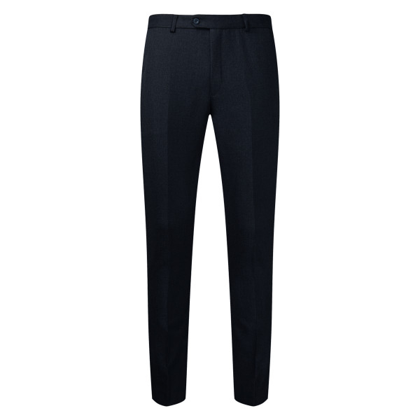 Black Slim Fit Flat Front Boys Senior Trousers - DL959 - Optional