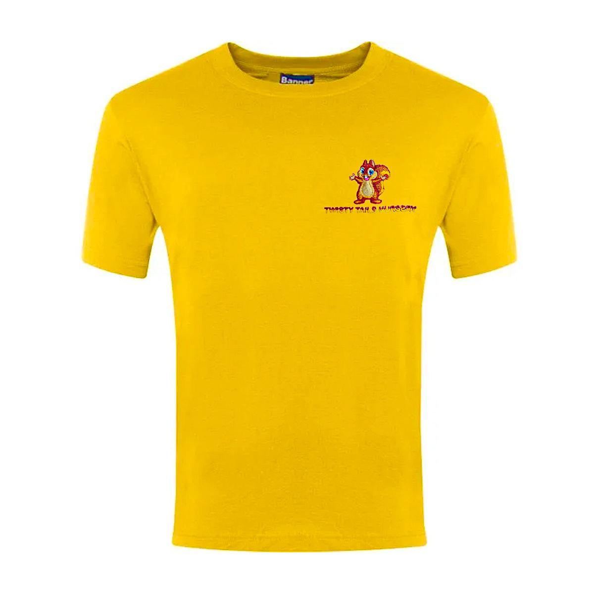 Twisty Tails Summer Tshirt - Gold (Ban)