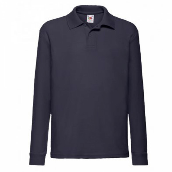 Long Sleeve Polo (Navy)