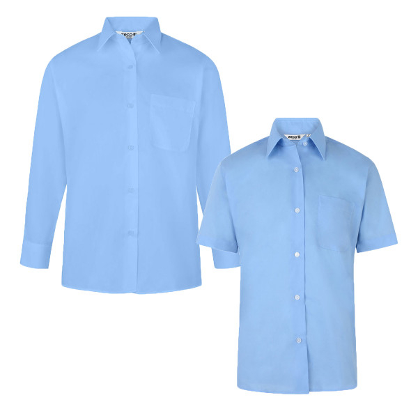 Girls Blouse (Blue LS/SS)