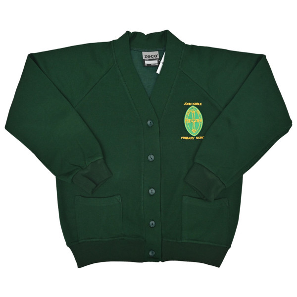 John Keble Sweatshirt Cardigan (Bottle Green)