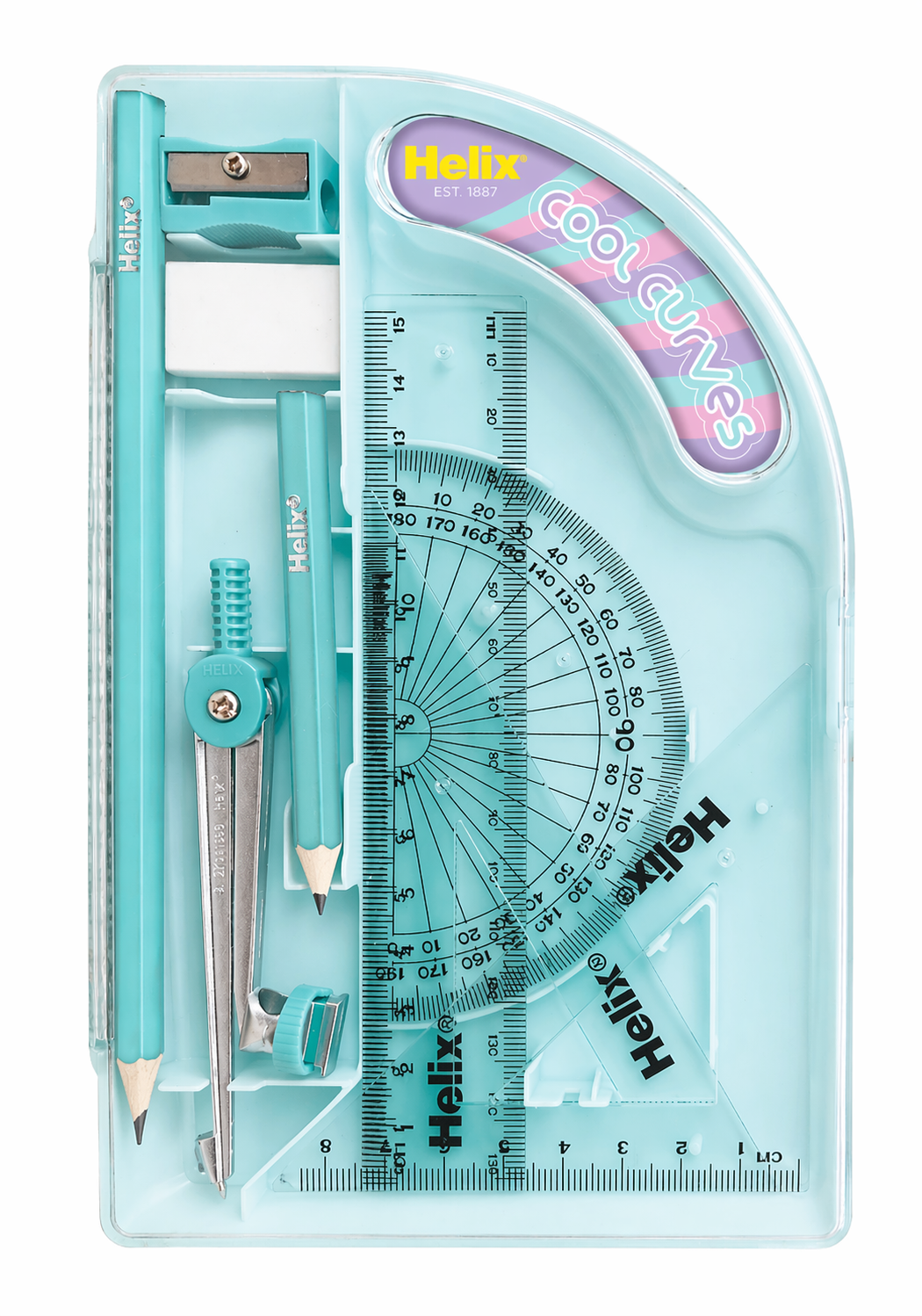 Helix Cool Curve Math Set - Please select Colour