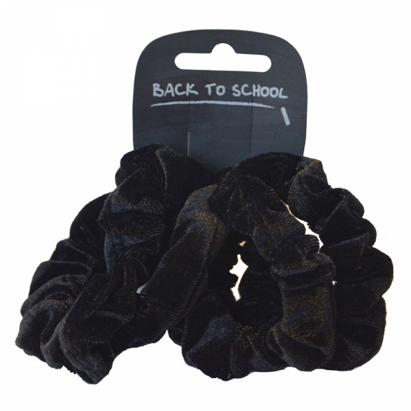 Velvet Hair Scrunchie (Black)