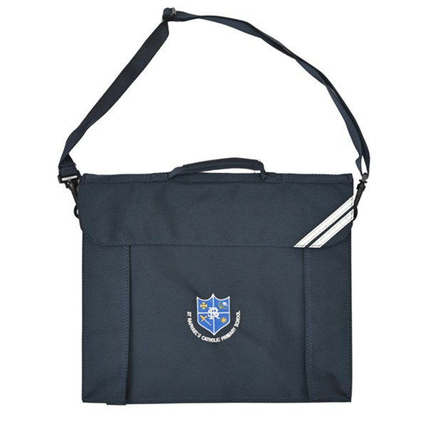 St Raphael's Bookbag with strap (Navy Blue)