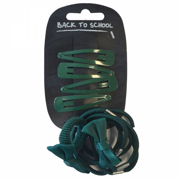 Bows Clips & Hair Bobbles (Bottle)