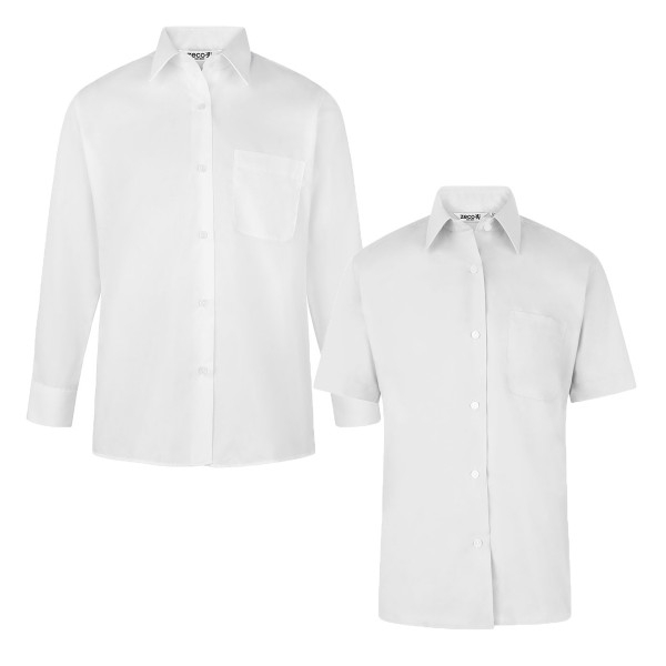 Girls Blouse (White LS/SS)