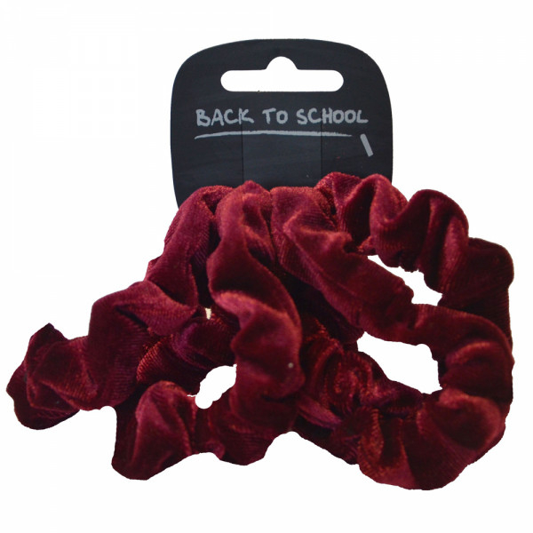 Velvet Hair Scrunchie (Maroon)